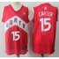Nike Raptors #15 Vince Carter Red NBA Swingman Earned Edition Jersey