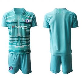 Chelsea Blank Light Blue Goalkeeper Soccer Club Jersey