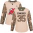 Adidas New Jersey Devils #35 Cory Schneider Camo Authentic 2017 Veterans Day Womens Stitched NHL Jersey