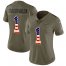 Nike Miami Dolphins #1 Tua Tagovailoa Olive/USA Flag Womens Stitched NFL Limited 2017 Salute To Service Jersey