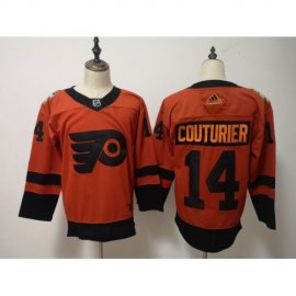 Adidas Philadelphia Flyers #14 Sean Couturier Orange 2019 Stadium Series Stitched NHL Jersey