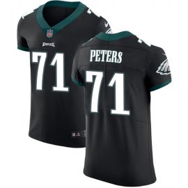 Nike Philadelphia Eagles #71 Jason Peters Black Alternate Mens Stitched NFL Vapor Untouchable Elite Jersey