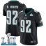 Nike Philadelphia Eagles #92 Reggie White Black Alternate Super Bowl LII Mens Stitched NFL Vapor Untouchable Limited Jersey