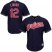 Cleveland Indians #12 Francisco Lindor Navy Blue Alternate Stitched Youth MLB Jersey