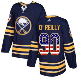 Adidas Buffalo Sabres #90 Ryan OReilly Navy Blue Home Authentic USA Flag Youth Stitched NHL Jersey