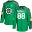 Adidas Boston Bruins #88 David Pastrnak adidas Green St. Patricks Day Authentic Practice Stitched NHL Jersey