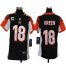 Nike Cincinnati Bengals #18 A.J. Green Black Team Color With C Patch Youth Stitched NFL Elite Jersey