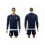 Argentina Blank Away Long Sleeves Soccer Country Jersey