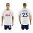 Tottenham Hotspur #23 Eriksen White Blue Soccer Club Jersey