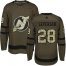 Adidas New Jersey Devils #28 Damon Severson Green Salute to Service Stitched NHL Jersey
