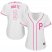 Pittsburgh Pirates #6 Starling Marte White/Pink Fashion Womens Stitched MLB Jersey