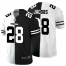 Las Vegas Raiders #28 Josh Jacobs Mens Black V White Peace Split Nike Vapor Untouchable Limited NFL Jersey