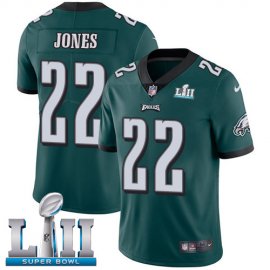 Nike Philadelphia Eagles #22 Sidney Jones Midnight Green Team Color Super Bowl LII Mens Stitched NFL Vapor Untouchable Limited Jersey