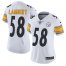 Nike Pittsburgh Steelers #58 Jack Lambert White Womens Stitched NFL Vapor Untouchable Limited Jersey