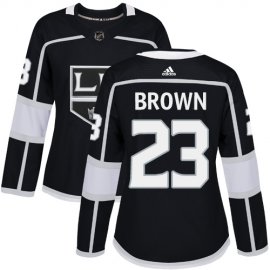 Adidas Los Angeles Kings #23 Dustin Brown Black Home Authentic Womens Stitched NHL Jersey