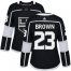 Adidas Los Angeles Kings #23 Dustin Brown Black Home Authentic Womens Stitched NHL Jersey