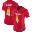 Nike Las Vegas Raiders #4 Derek Carr Red Womens Stitched NFL Limited AFC 2018 Pro Bowl Jersey