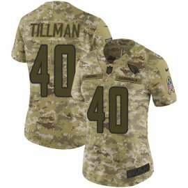 Nike Arizona Cardinals #40 Pat Tillman Camo Womens Stitched NFL Limited 2018 Salute to Service Jersey