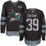 Adidas San Jose Sharks #39 Logan Couture Black 1917-2017 100th Anniversary Stitched NHL Jersey