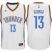 Oklahoma City Thunder #13 Paul George Home White New Swingman Stitched NBA Jersey