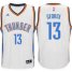 Oklahoma City Thunder #13 Paul George Home White New Swingman Stitched NBA Jersey