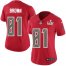 Nike Tampa Bay Buccaneers #81 Antonio Brown Red Womens Super Bowl LV Bound Stitched NFL Limited Rush Jersey
