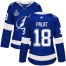 Adidas Tampa Bay Lightning #18 Ondrej Palat Blue Home Authentic Womens 2020 Stanley Cup Champions Stitched NHL Jersey