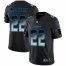 Nike Carolina Panthers #22 Christian McCaffrey Black Mens Stitched NFL Vapor Untouchable Limited Smoke Fashion Jersey