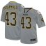 Nike Pittsburgh Steelers #43 Troy Polamalu Lights Out Grey Mens Stitched NFL Elite Jersey