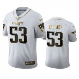 New England New England Patriots #53 Kyle Van Noy Mens Nike White Golden Edition Vapor Limited NFL 100 Jersey
