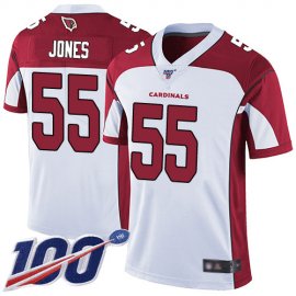 Nike Arizona Cardinals #55 Chandler Jones White Mens Stitched NFL 100th Season Vapor Limited Jersey
