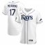 Tampa Bay Rays #17 Austin Meadows Mens Nike White Home 2020 World Series Bound Authentic Player MLB Jersey