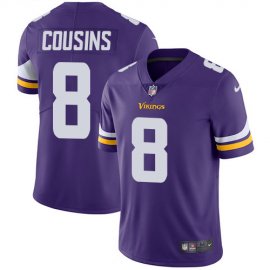 Nike Minnesota Vikings #8 Kirk Cousins Purple Team Color Mens Stitched NFL Vapor Untouchable Limited Jersey