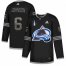 Adidas Colorado Avalanche #6 Erik Johnson Black 2022 Stanley Cup Final Patch Authentic Classic Stitched NHL Jersey Mens