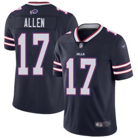 Nike Buffalo Bills #17 Josh Allen Navy Mens Stitched NFL Limited Inverted Legend Jersey