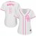Colorado Rockies #9 Daniel Murphy White/Pink Fashion Womens Stitched MLB Jersey