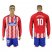 Atletico Madrid #10 Carrasco Home Long Sleeves Soccer Club Jersey
