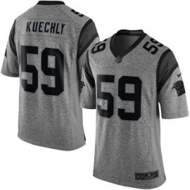 Nike Carolina Panthers #59 Luke Kuechly Gray Mens Stitched NFL Limited Gridiron Gray Jersey