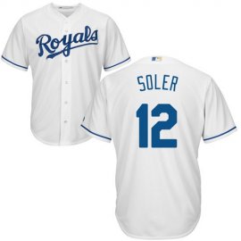 Kansas City Royals #12 Jorge Soler White Cool Base Stitched Youth MLB Jersey