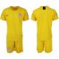 USA Blank Yellow Goalkeeper Soccer Country Jersey