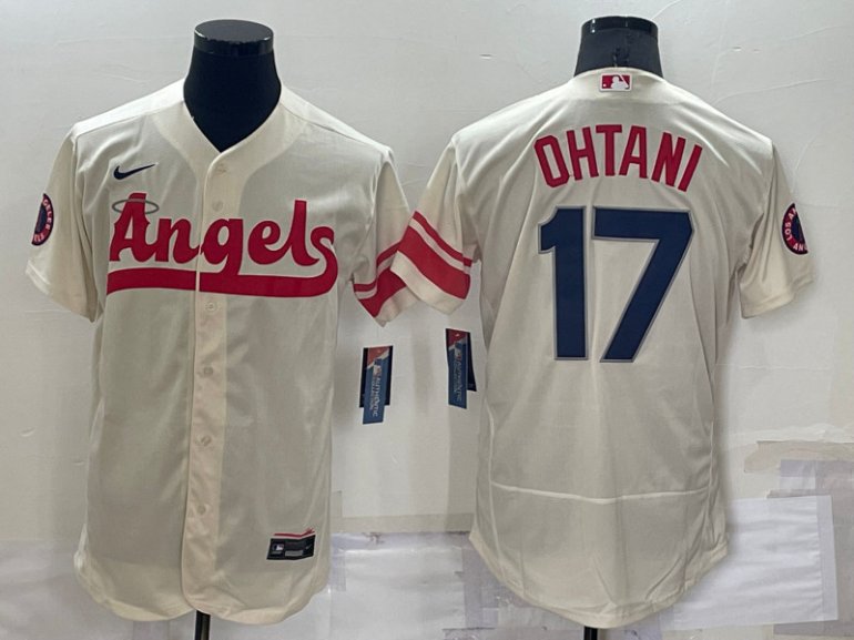 Angels 17 Shohei Ohtani Cream Nike 2022 City Connect Flexbase Jersey Angels 17 Shohei Ohtani Cream Nike 2022 City Connect Flexbase Jersey