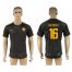 Roma #16 De Rossi Sec Away Soccer Club Jersey