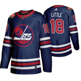 Winnipeg Jets #18 Bryan Little Mens 2019-20 Heritage Classic Wha Navy Stitched NHL Jersey