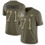 Nike Kansas City Chiefs #71 Mitchell Schwartz Olive/Camo Mens Super Bowl LV Bound Stitched NFL Limited 2017 Salute To Service Jersey