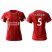 Womens Liverpool #5 Wijnaldum Red Home Soccer Club Jersey