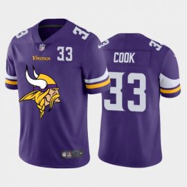 Minnesota Minnesota Vikings #33 Dalvin Cook Purple Mens Nike Big Team Logo Player Vapor Limited NFL Jersey