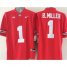 Buckeyes #1 Braxton Miller Red Limited Stitched NCAA Jersey