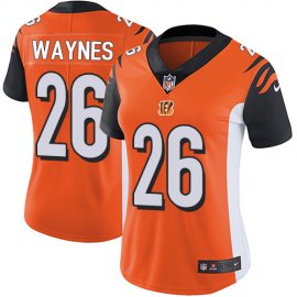 Nike Cincinnati Bengals #26 Trae Waynes Orange Alternate Womens Stitched NFL Vapor Untouchable Limited Jersey