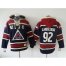 Colorado Avalanche #92 Gabriel Landeskog Navy Blue Sawyer Hooded Sweatshirt Stitched NHL Jersey