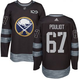 Adidas Buffalo Sabres #67 Benoit Pouliot Black 1917-2017 100th Anniversary Stitched NHL Jersey